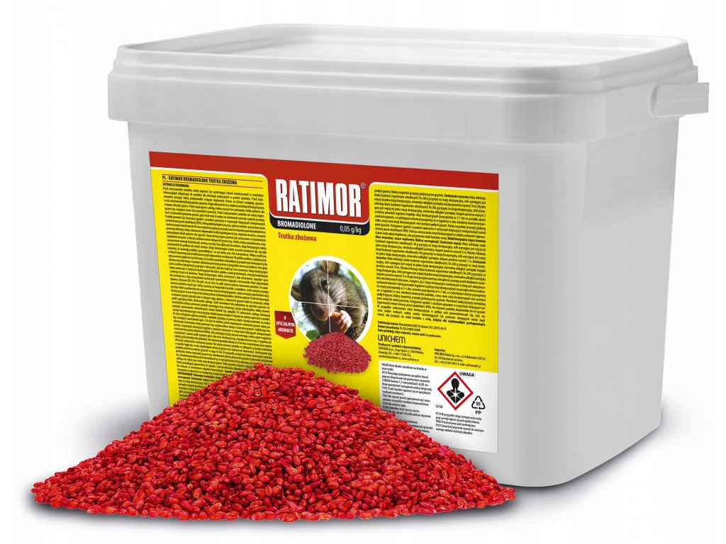Ratimor jed na myši a potkany zrno 3 kg