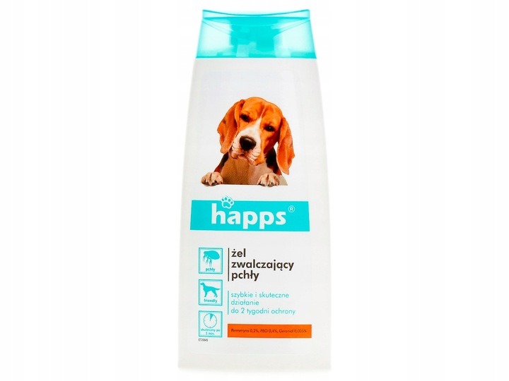 HAPPS gél proti blchám pre psy 150 ml