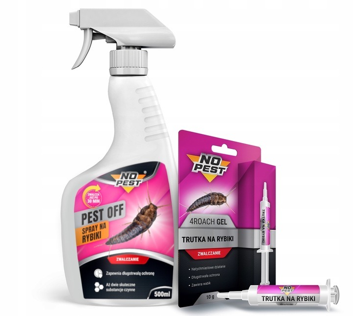 No-Pest súprava proti rybenkám 4Insect AL sprej 500 ml a 4Roach gél 10 g