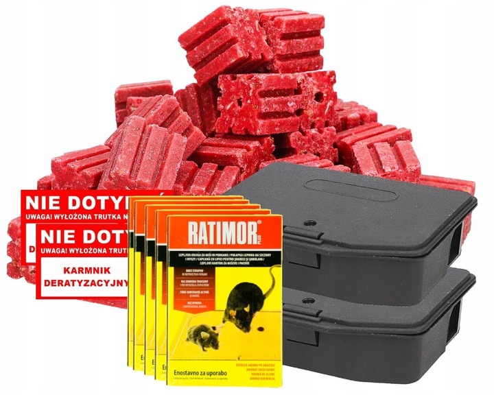 Jedovaté kocky pre hlodavce - súprava RATIMOR