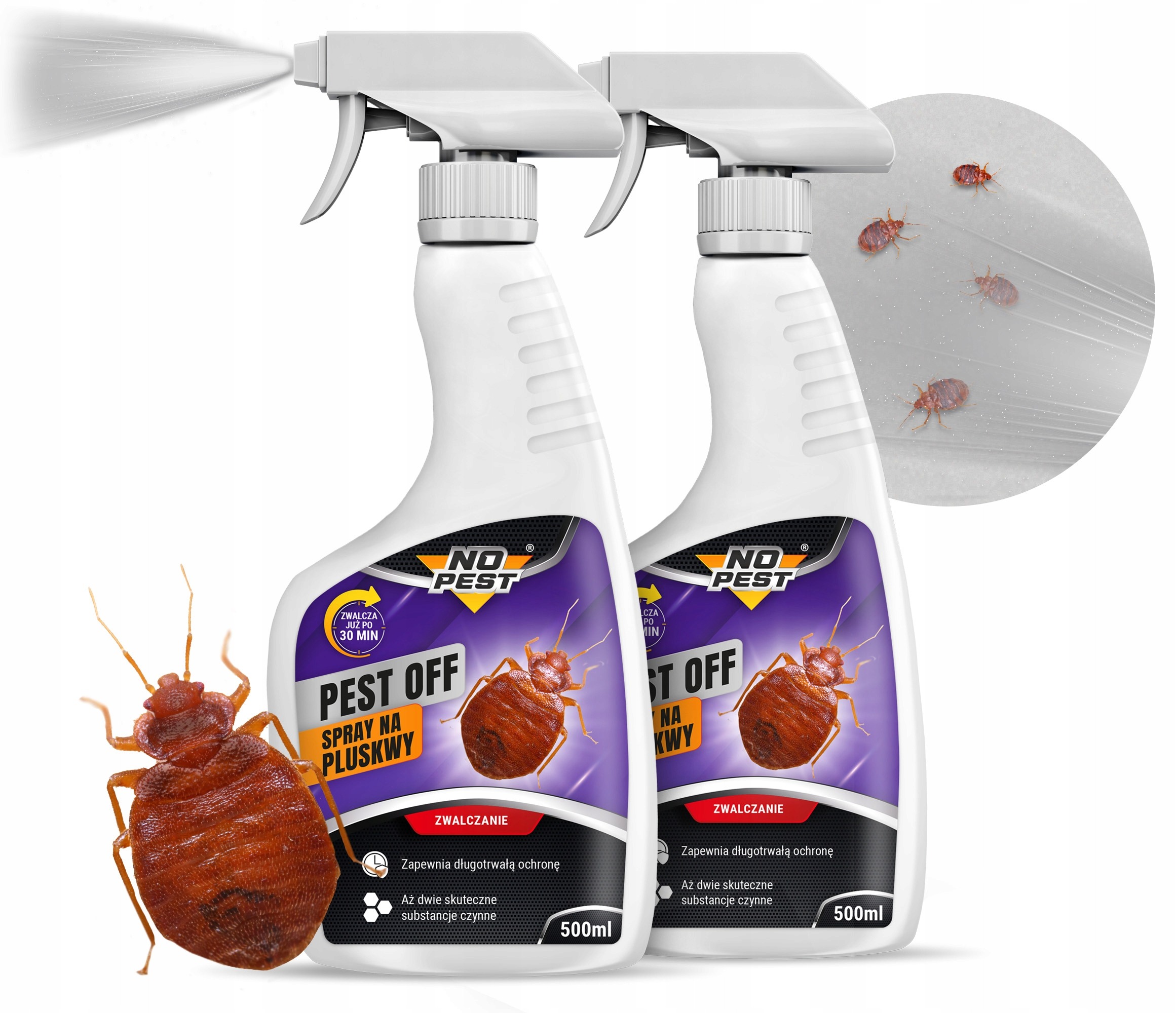 Sprej proti švábom, mravcom, plošticiam No-Pest 500ML 2X