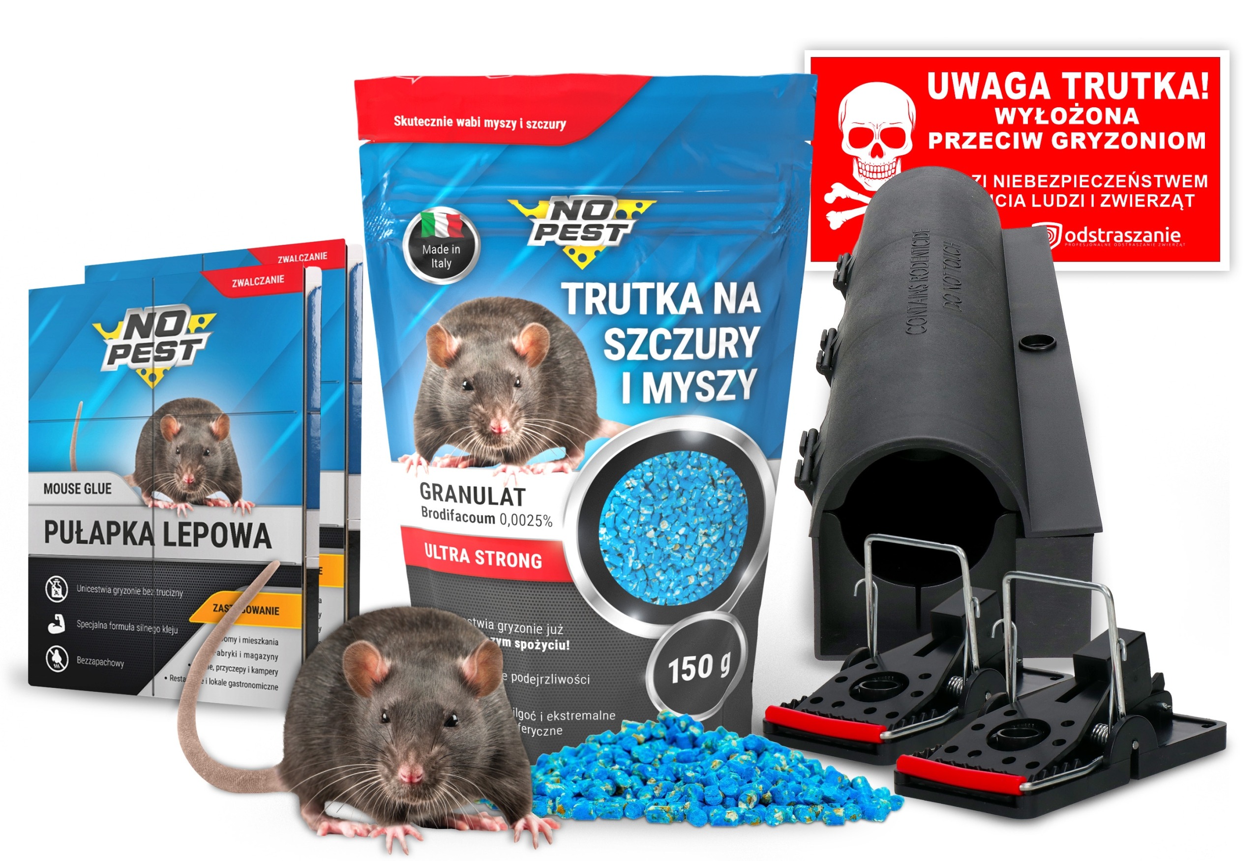 Komplexná sada prípravkov na hubenie hlodavcov No Pest