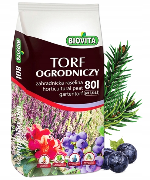 Kyslá rašelina pH 3,5 - 4,5 80 l