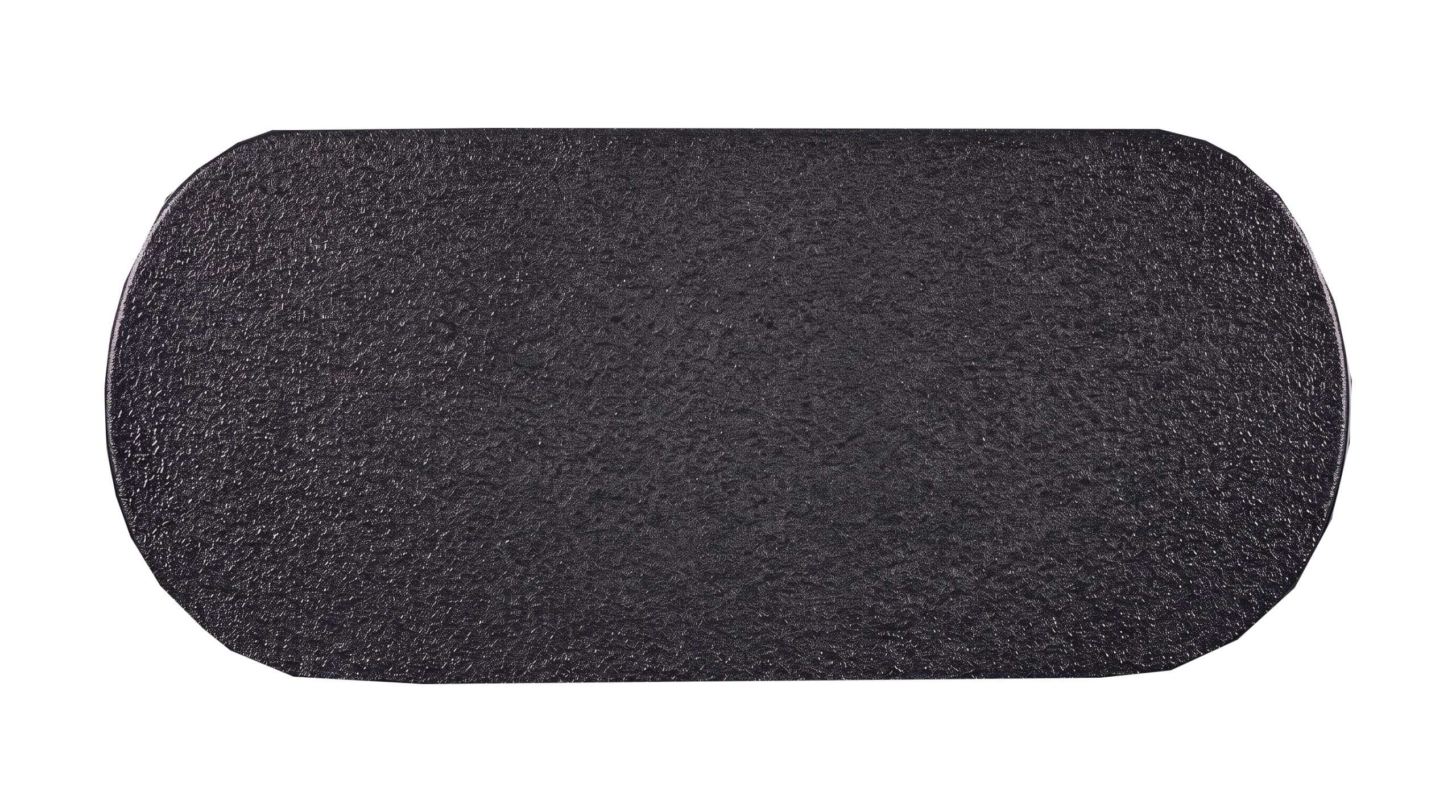 Čierna živicová podložka pod sviečky a vázu na hrob, 51 × 19 cm