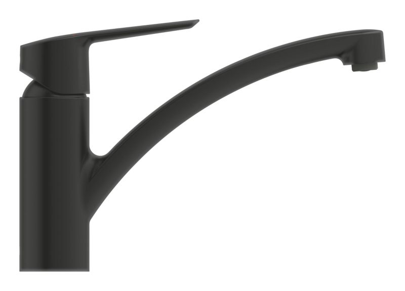 Kuchynská batéria GROHE start s výsuvným výtokom, čierna