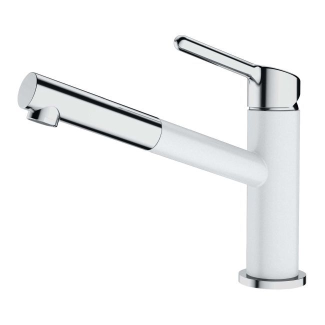 Výsuvná drezová batéria Franke Orbit, polárna biela