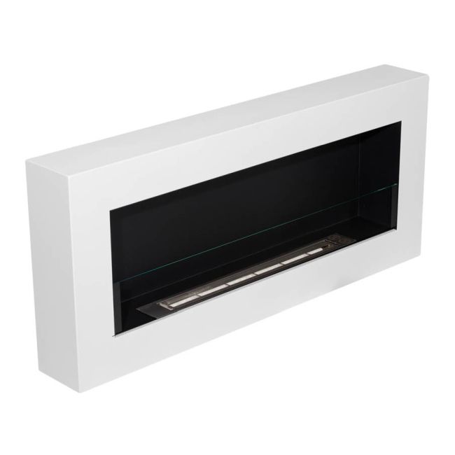 Debnový závesný biokrb so sklom 900 x 400 mm, biela