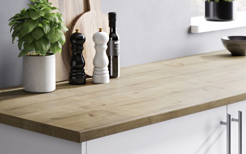 Stolová doska lamino 62 x 2,8 x 240 cm, dub svetlý