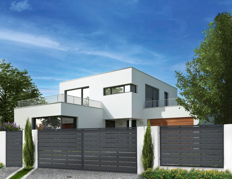 Brána Elba 400 x 150 cm, antracit pozink