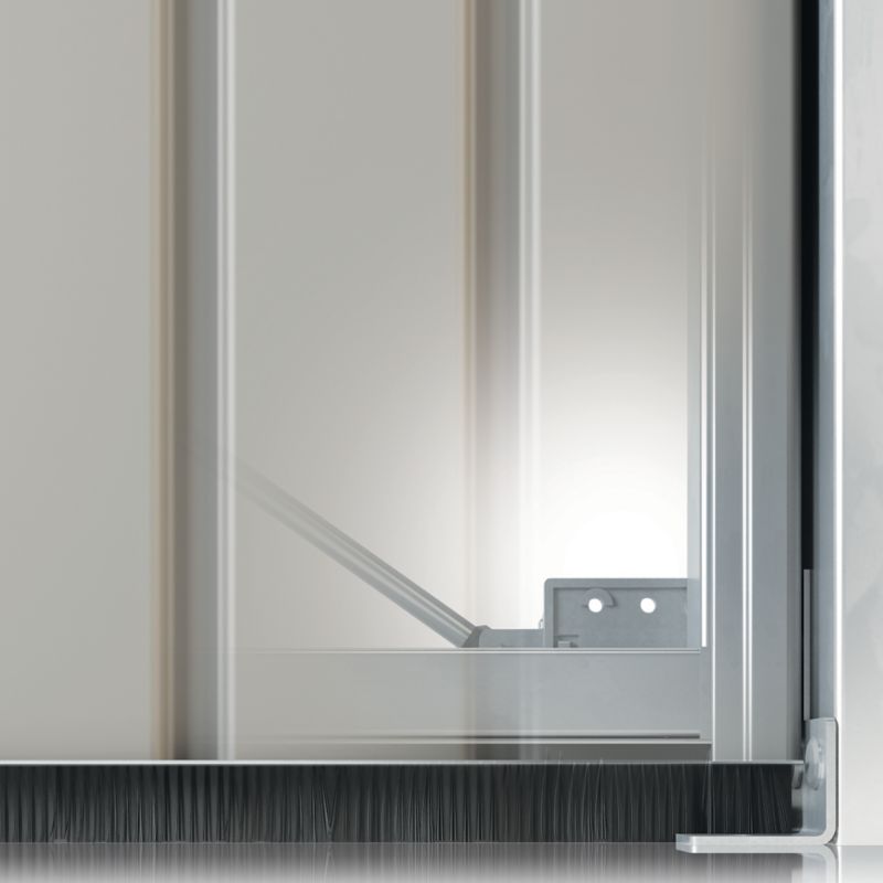 Výklopná garážová brána 2500 x 2125 mm hnedá