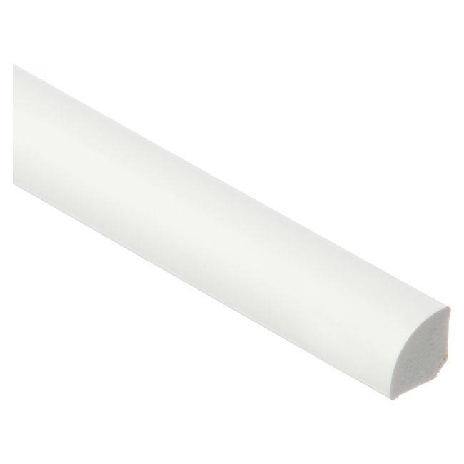 PVC štvrťkruhový Caesar 13 mm biely 2,5 m