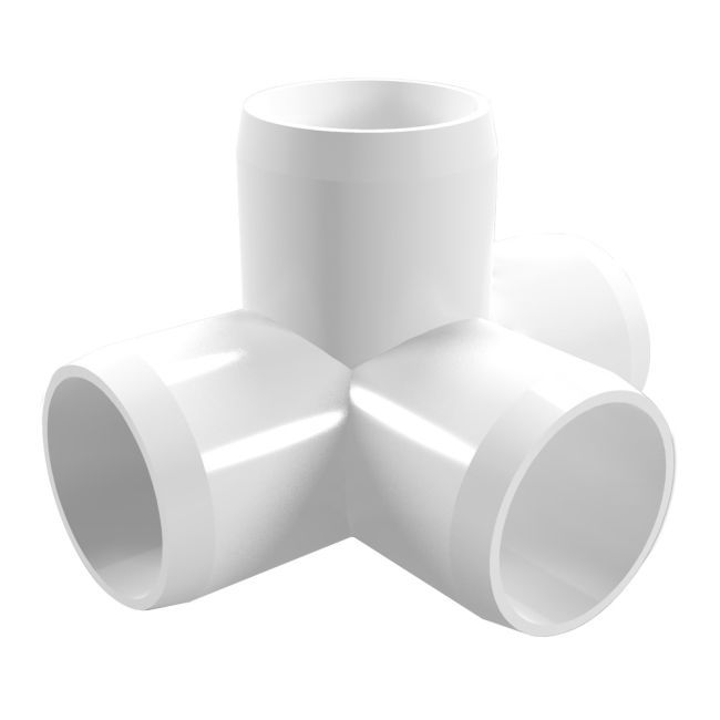 Idmar Group KW/KW/KW/KW 1/2" PVC uholník štvorcový