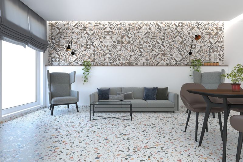 Mrazuvzdorný dekor Azzo 60 x 120 cm biely