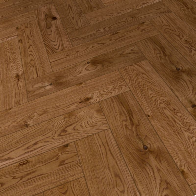 Masívna podlahová doska  Skara rybia kosť, lakovaná, 1,75 m2