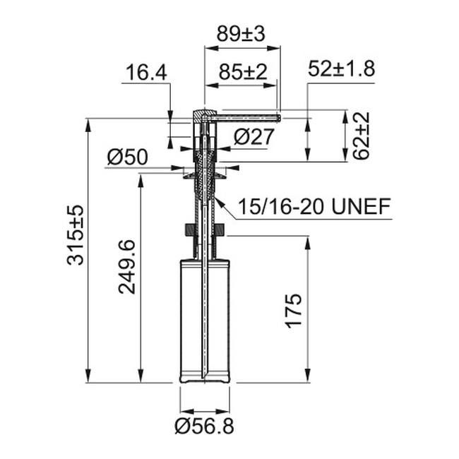 Dávkovač Franke Comfort, orech