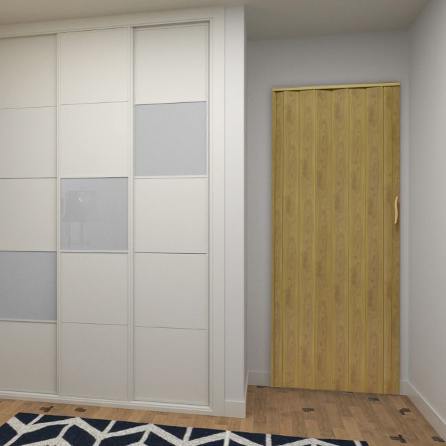 Skladacie dvere Natura 001P-80-46 G dub svetlý