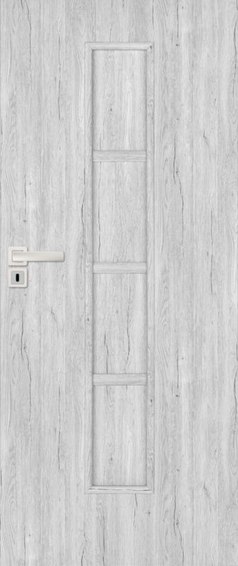 Olga 80 masívne dvere, pravé, strieborný dub