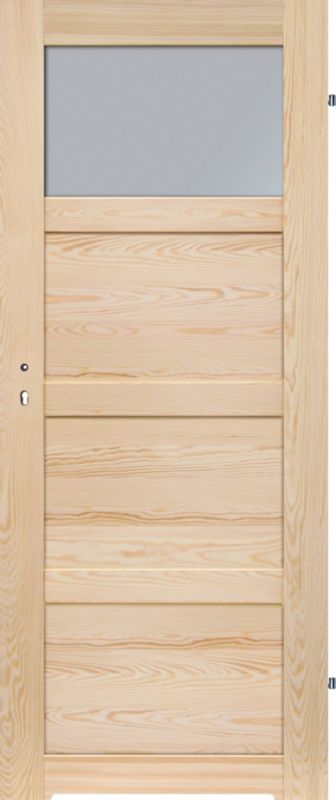 Dvere s podrezaním Connemara 80, pravé, borovica bez uzlov