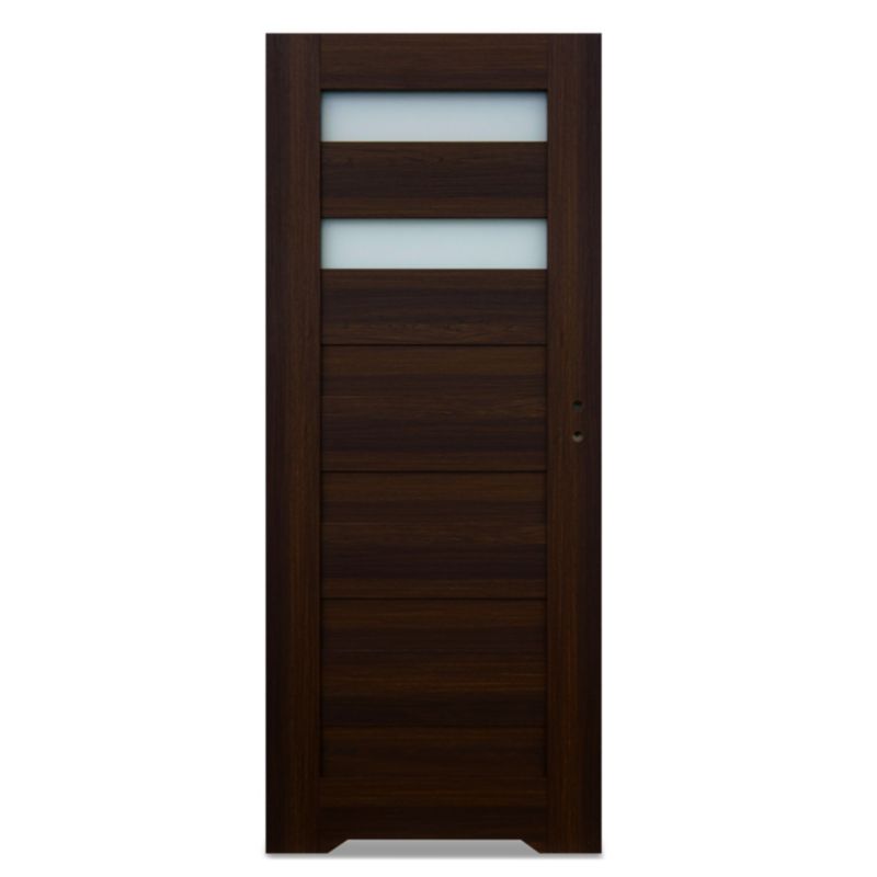 Dvere s podrezaním Windoor Trame 80 ľavý orech sever