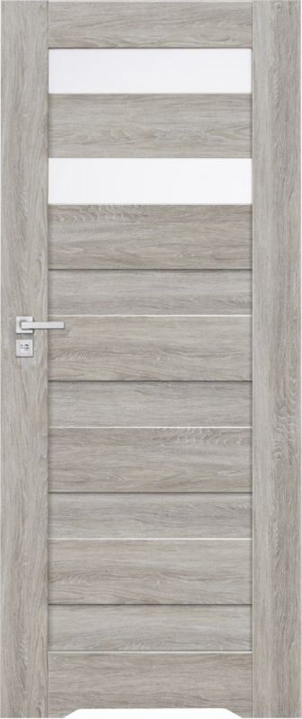 Dvere s podrezaním Windoor Trame 80, pravé, dub sivý