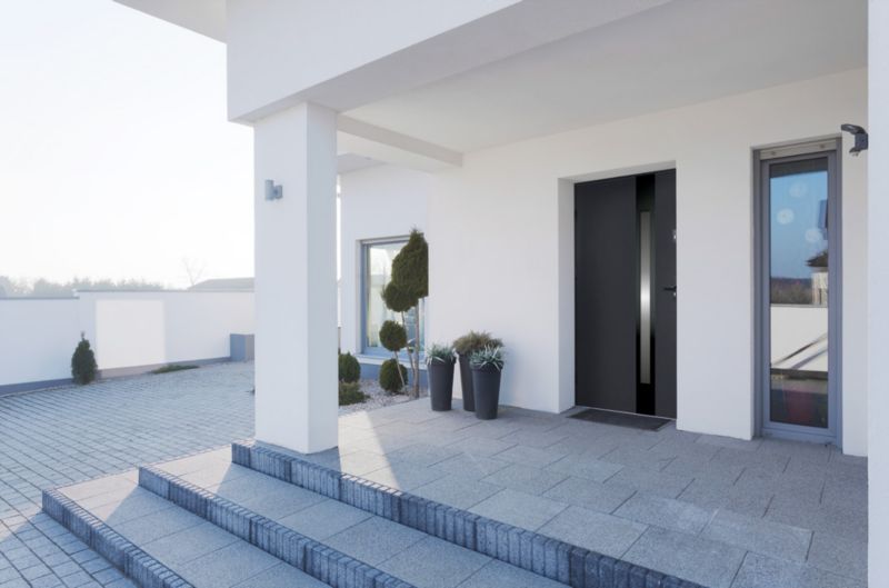 OK Dvere Temida Black P55 80 vonkajšie dvere ľavé, antracit