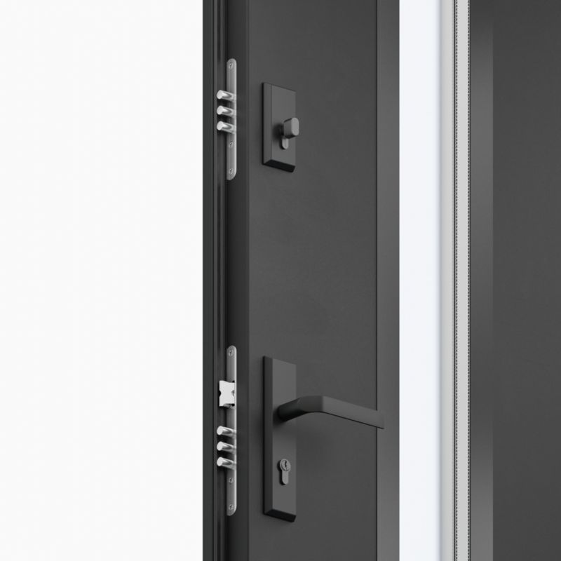 OK Doors Teja 90 pravé vonkajšie oceľové dvere, tmavá antracit