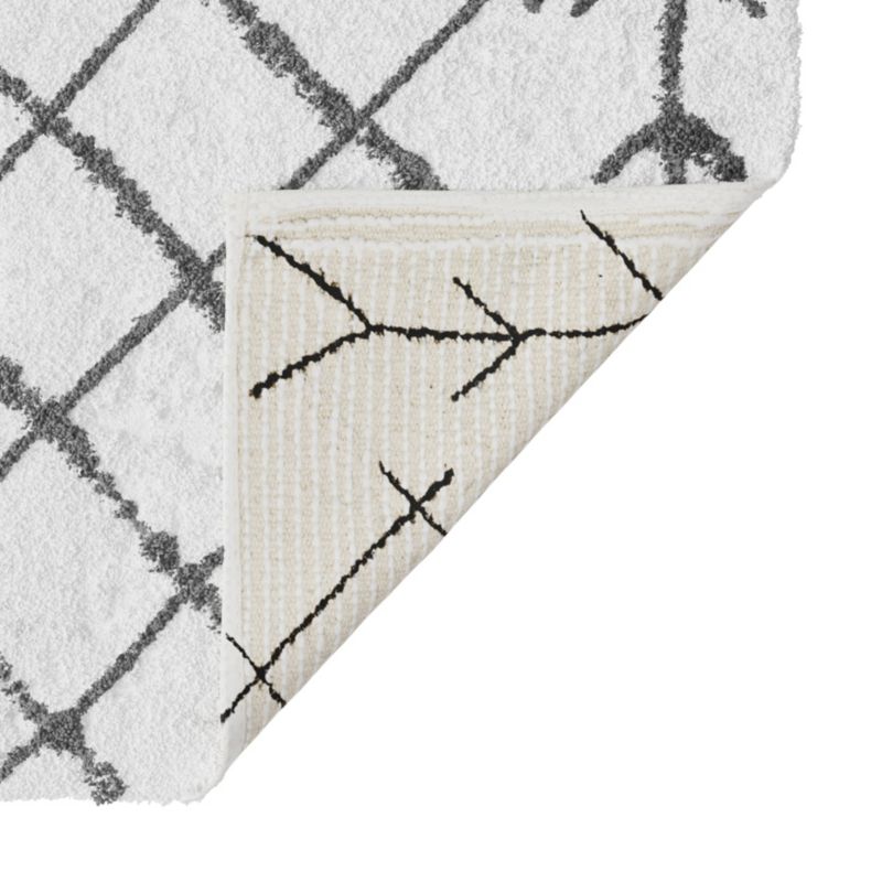 Kúpeľňový koberček  Balan 50 x 80 cm bielo/čierna