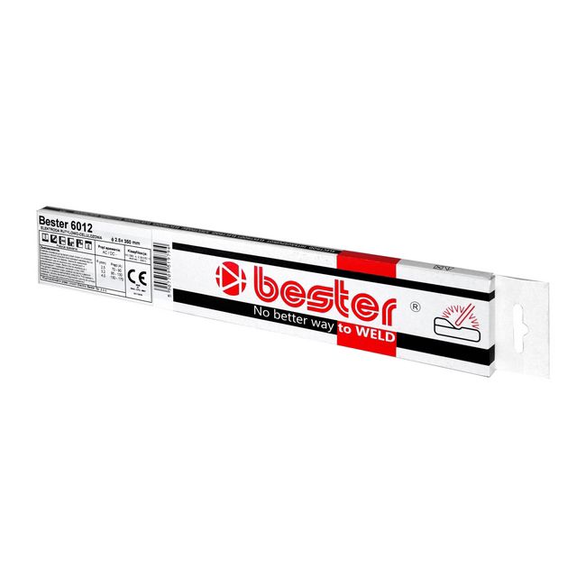 Rutil-celulózové elektródy Bester 6012 fi 2,5 mm 0,5 kg