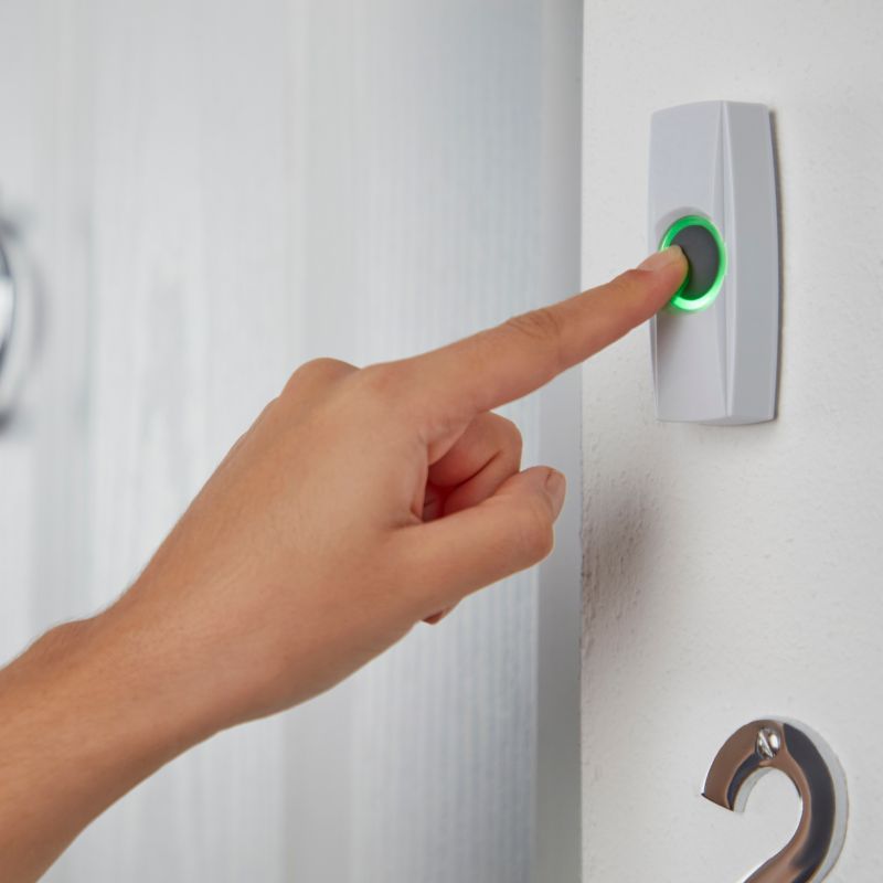 Elektrický zvonček s tlačidlom D1 200 m