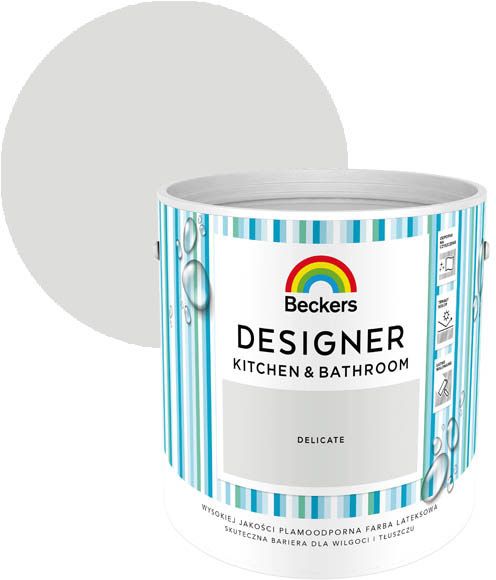 Farba Beckers Designer Kitchen & Bathroom jemná 2,5 l