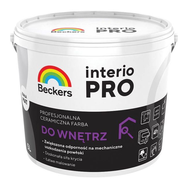 Beckers Interio Pro biela keramická farba 5 l