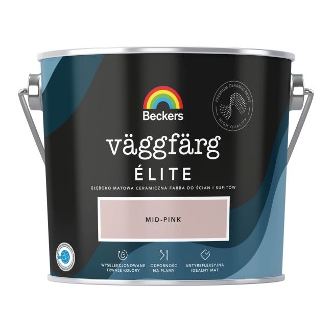 Beckers Vaggfarg Elite keramická farba stredne ružová 2,5l