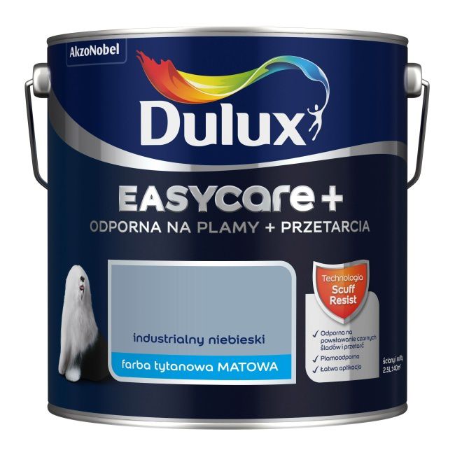 Dulux EasyCare+ farba priemyselná modrá 2,5l