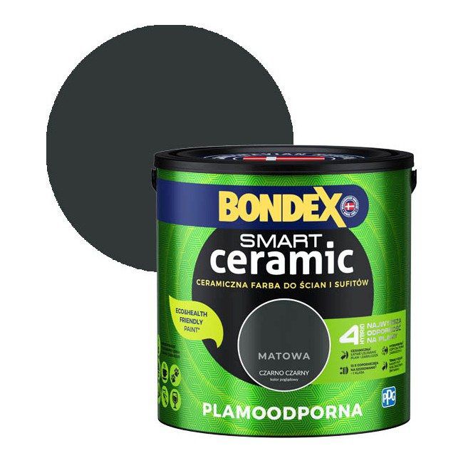 Hybridná farba Bondex Smart Ceramic čierna a čierna 2,5 l