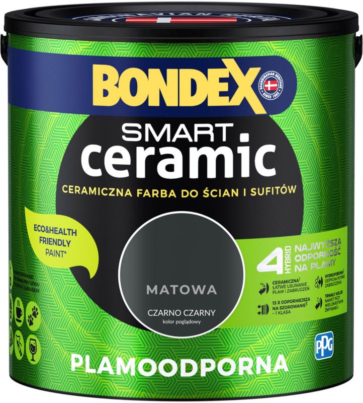 Hybridná farba Bondex Smart Ceramic čierna a čierna 2,5 l