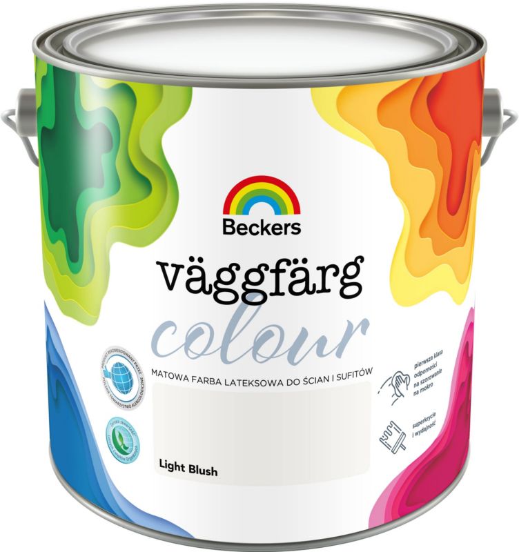 Farba lateksowa Beckers Vaggfarg Color light blush 2,5 l