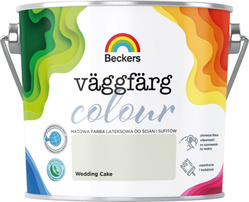 Farba lateksowa Beckers Vaggfarg Farebná svadobná torta 2,5l