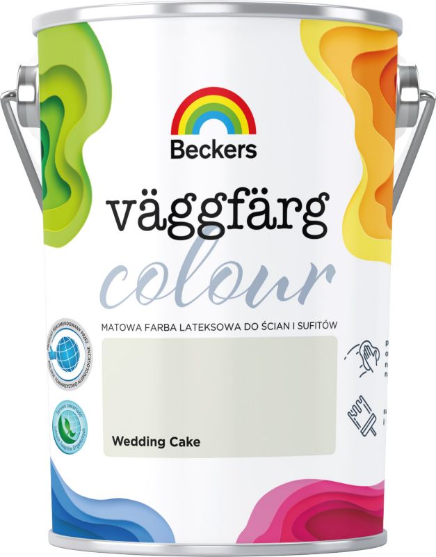 Farba lateksowa Beckers Vaggfarg Farebná svadobná torta 5 l