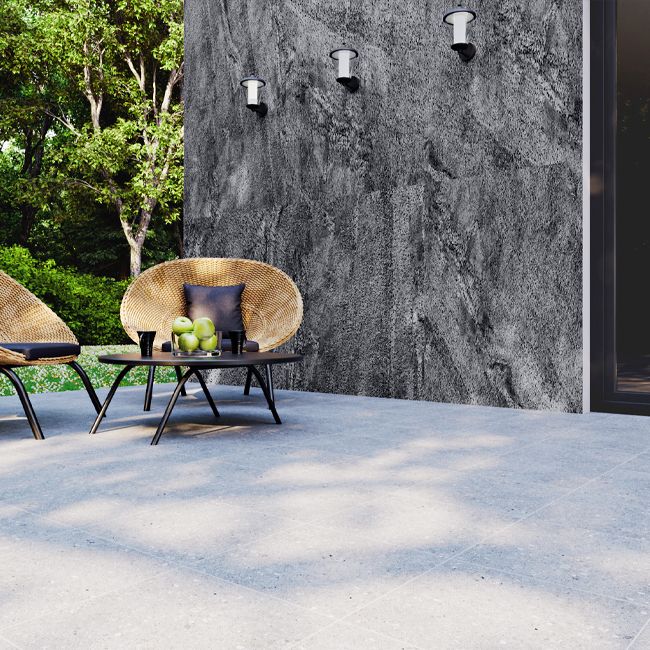 Kamenná dyha 122 x 244 cm skalné striebro