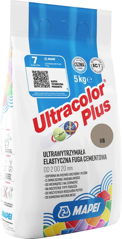 Mapei Ultracolor Plus 116 elastická škárovacia hmota šalvia 5 kg