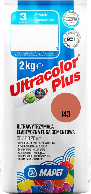 Mapei Ultracolor Plus 143 elastická škárovacia hmota, škorica, 2 kg