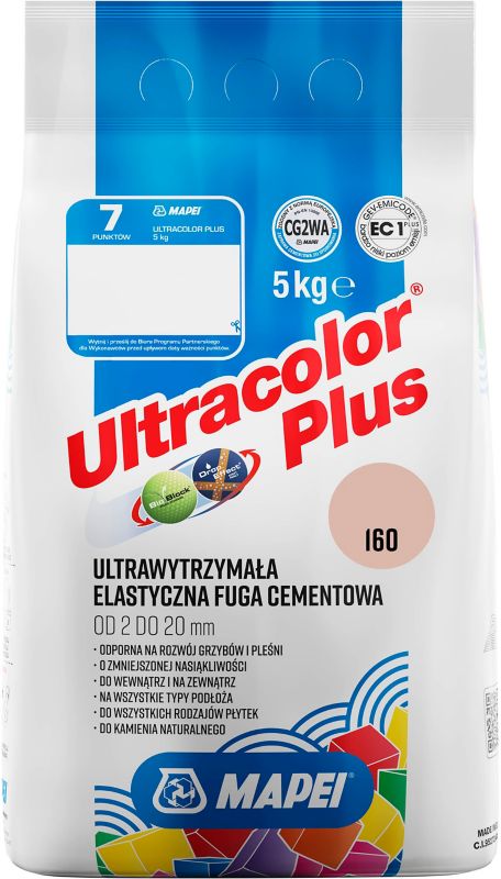 Mapei Ultracolor Plus 160 magnóliová elastická škárovacia hmota 5 kg