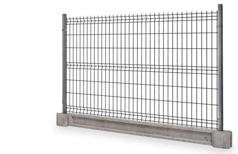 Univerzálna panelová bránka s 1 x 1,5 m antracitovými stĺpikmi