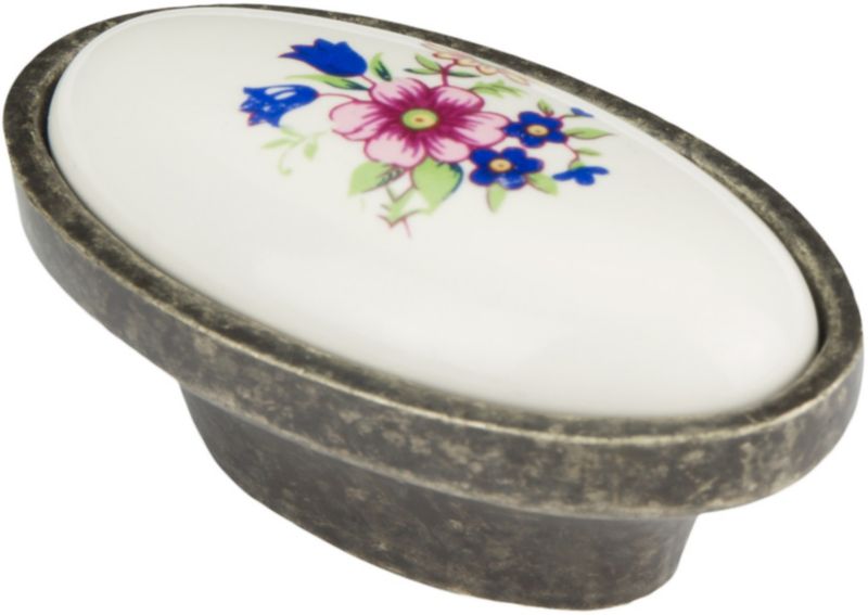 Schaffner Cyprus gombík z porcelánu s patinou