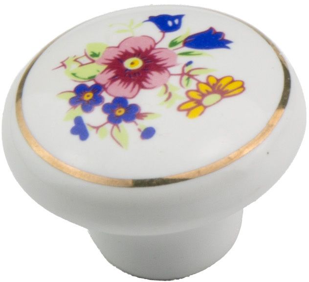 Schaffner porcelánový kvet biely gombík