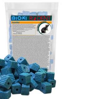 Nástraha na myši a potkany - 1 kg pour brodifacum pre myši potkany perie Blue Cube