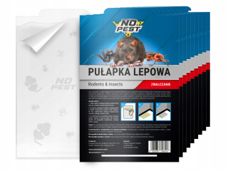 Lepiaca pasca na myši a hmyz 10ks No-Pest
