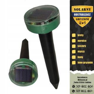 Nástraha na myši a potkany - 2v1 SILNÝ SOLÁRNY ODPRAŠOVAČ KRTKOV HRBOŠOV