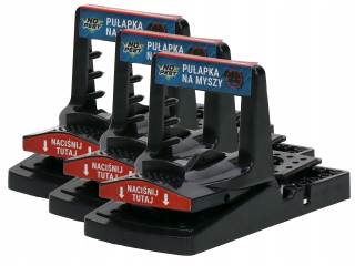 Nástraha na myši a potkany - 3x pasca myši Paw Classic Buzzard