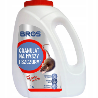 Nástraha na myši a potkany - Bros myš a potkany granule 1 kg silné